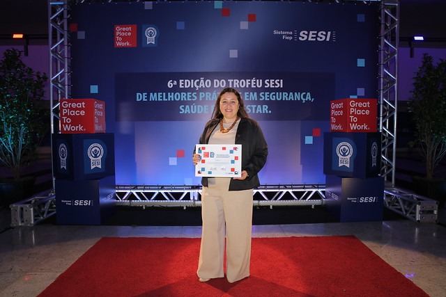 Nova Produtiva é premiada na 6ª edição do Troféu Sesi por excelência em Segurança, Saúde e Bem-Estar.